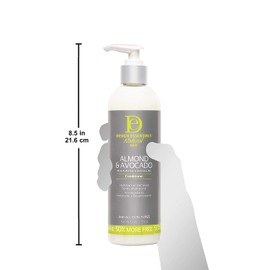 Design Essentials Natural Moisturizing & Super Detangling Conditioner with Natural Shea Butter and Coconut Milk - Almond & Avocado Collection, 12 Fl Oz