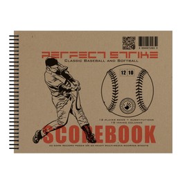 Perfect Strike Baseball Scorebook with Rules and Scoring Instructions : Heavy Duty Scorekeeping Book. Great for Baseball and Softball. (2 Books) (2)