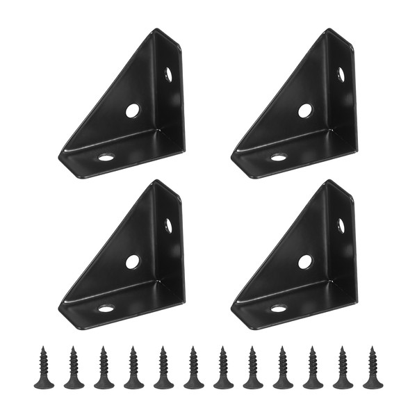 PATIKIL Corner Bracquets 1.5" x 1.5" 6 Pcs Triangle Shelf