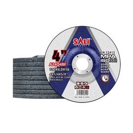 SALI 10 Pack 4 Inch Grinding Wheels for General Purpose Metal & Stainless Steel, Aluminum Oxide Grinding Disc for Angle Grinder, Depressed Center 4" * 1/4" * 5/8"(100 * 6.0 * 16 mm)