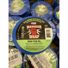 WarriorWrap General 3/4 in. x 60 ft. 7 mil Vinyl Electrical Tape, Blue