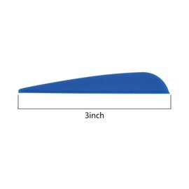 3 Inch Arrow Feather Plastic Fletching Vanes for DIY Archery Hunting Targeting Accessories (Pack of 50)
