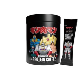 キン肉マン×メガロス プロテインコーヒー 悪魔超人パッケージ スティックタイプ 1本7.5ｇ 30本入り たんぱく質6.1g 無糖 uccコーヒー鑑定士監修