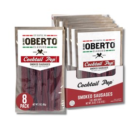 Oh Boy! Oberto Classics Cocktail Pep Smoked Sausages, 3 Ounce (Pack of 8)