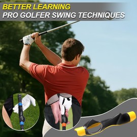 Golf Grip Training Aid, Practice Trainer for Beginners, Right-Handed Golf Attachment Accessory Gift, Hand Placement & Muscle Memory Trainer for Improved Grip Swing (Blue)