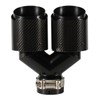 Carbon Fiber Dual Exhaust Tip 2.5 Inch Inlet 4 Inch