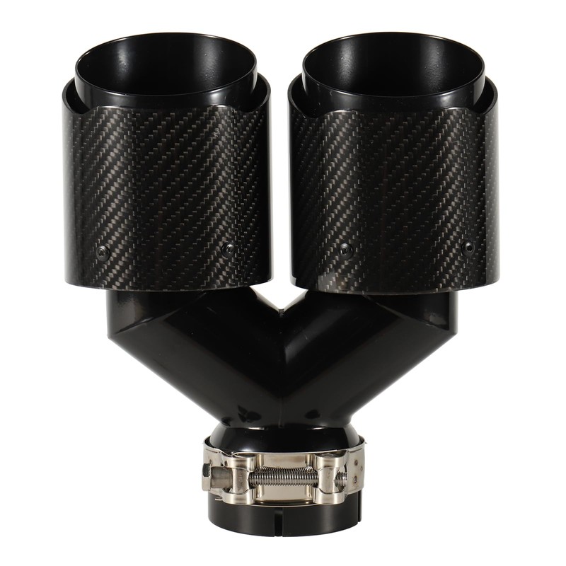 Carbon Fiber Dual Exhaust Tip 2.5 Inch Inlet 4 Inch