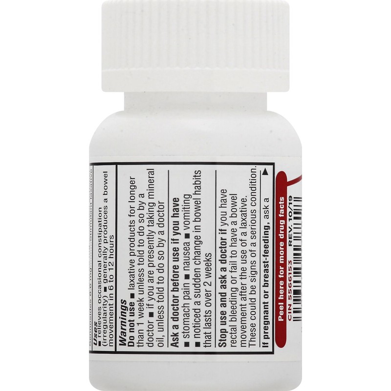 Leader Stool Softener Stimulant Laxative Tablet 58.6 mg 100 count