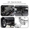 120PCS Bumper Clips Car Clips Kit with 6 Sizes,Retainer Clips