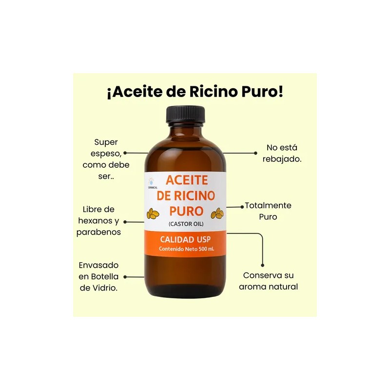 Aceite De Ricino Puro (castor Oil) 500ml