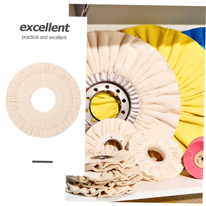 HEALLILY Buffing Wheel Cloth Replacement 5.91 Inch Non-Woven Wear-Resistant Polishing