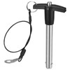 TA-VIGOR T Handle Lock Pins, 12mm Dia 80mm Length Stainless