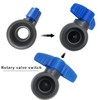 XIFOWE (2 PCS) 1/2 inch PVC Ball Valve Slip (Socket),