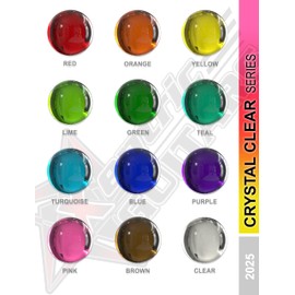 Xentric Guitars - Crystal Clear Series Resin Guitar Switch Caps (3.5mm Threaded Cap, Purple)
