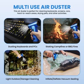 Compressed Air Duster Mini Blower Turbo Fan Electric Duster Keyboard Cleaning Kit Replace Compressed air can Jet Dry Blower Car Dryer air Blower PC dusters for Cleaning