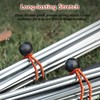 KOME 30pcs Bungee Cords 6 inch, Canopy Tarp Ball Ties,