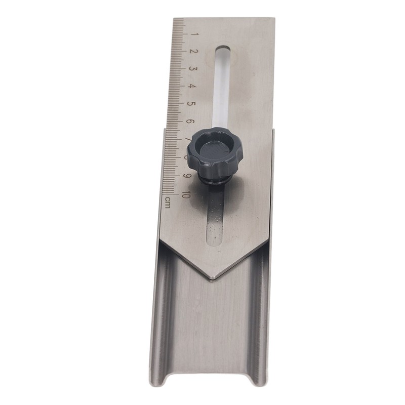 Sliding Line Ruler 0 To 100mm Stainless Steel Clear Scale