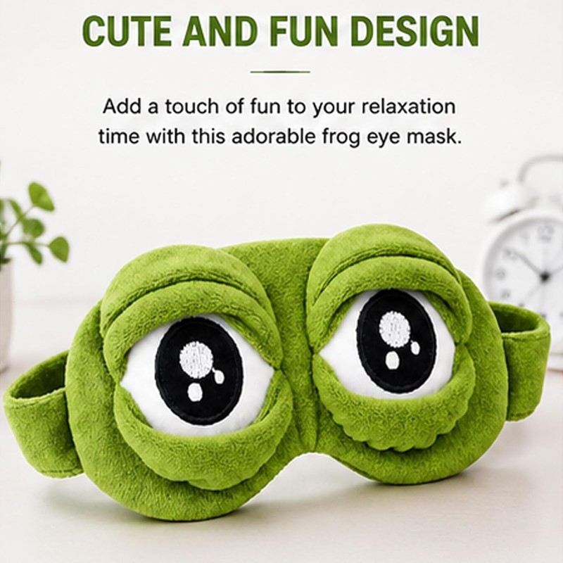 3D Frog Sleep Mask, Antifaz Para Dormir Gracioso for Adults,