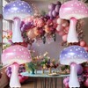DazzJoy Pack of 4 Mushroom Balloons