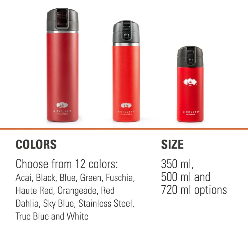 GSI Outdoors Adult Unisex Microlite Flip 500 Haute Red Thermos