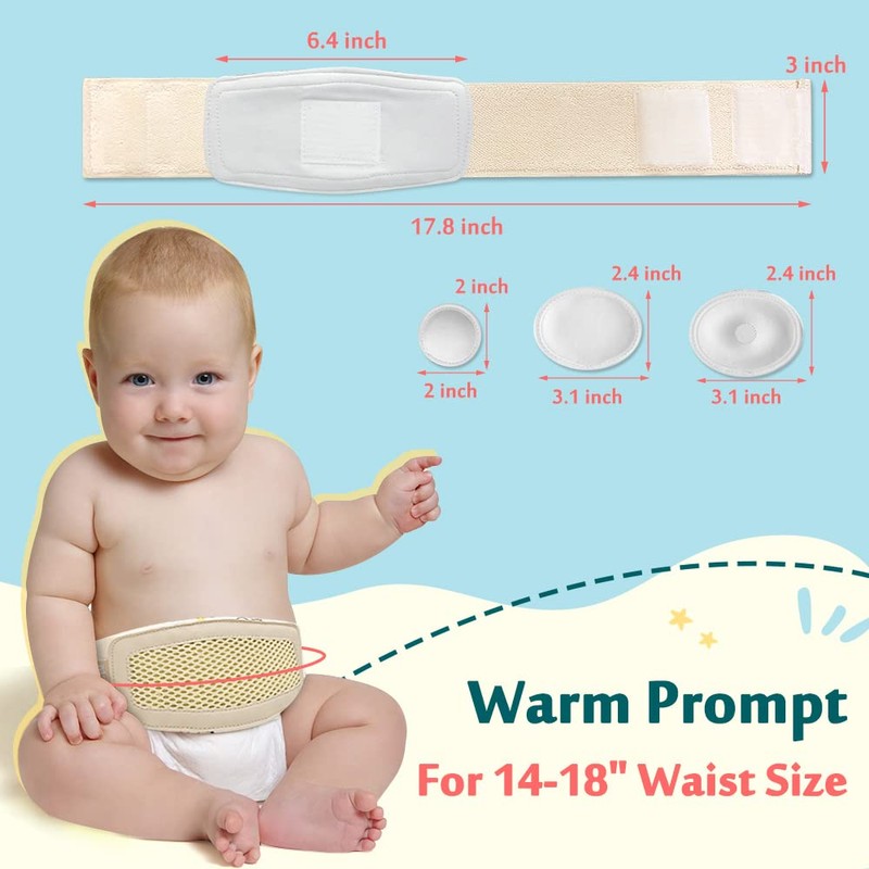 Mybow Umbilical Hernia Belt Baby, Infant Belly Button Band, Umbilical