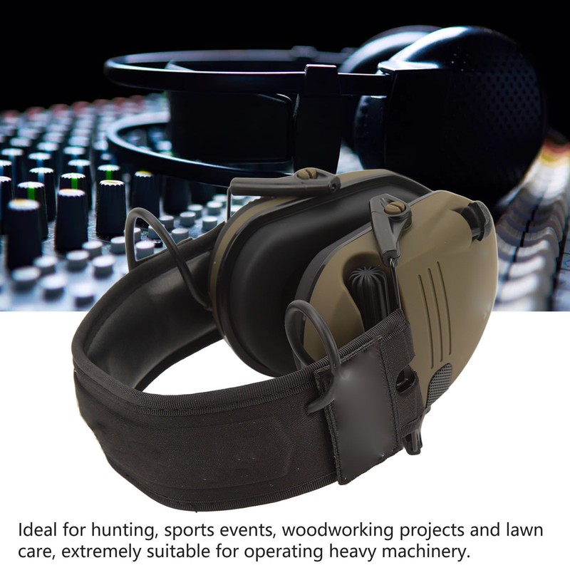 Noise Reduction Earmuffs Soft Padding Foldable Ear Protection Earmuff for
