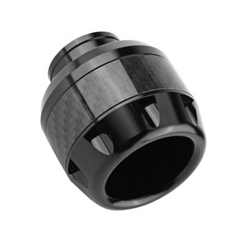 Deslizadores de marco de horquilla, 1 par de deslizadores de marco de horquilla delantera de motocicleta de fibra de carbono Protector de protección contra choques(Negro)