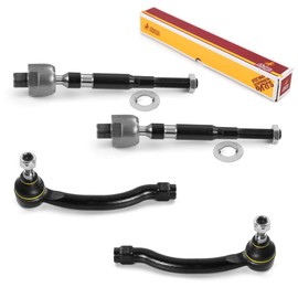 Metrix Premium Chassis Parts - 4 PC Inner & Outer Tie Rod End Kit Fits 2009-2015 Honda Pilot, Replacement EV800712, ES800825, ES800824, Made in Europe