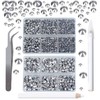 QOGIR 6300pcs Metallic Silver Hotfix Rhinestones for Crafts Clothes DIY