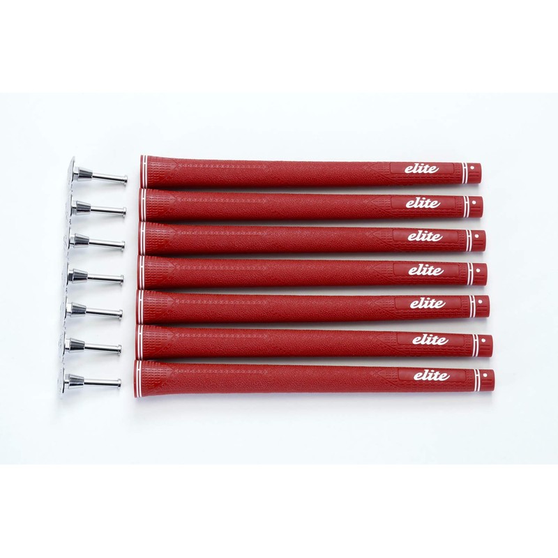 elitegrips Golf Grips C48 7 Pack Classic Red No Backline