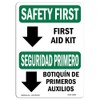 OSHA Safety First Sign - First Aid Kit Bilingual |