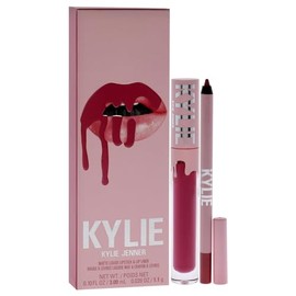Kylie Cosmetics - Kit de labios mate - 102 Extraordinary para mujer - 2 lápices labiales líquidos mate de 0.10 onzas, delineador de labios de 0.03 onz
