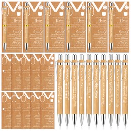 Jetec Nurse Appreciation Gifts Ballpoint Pens with Kraft Cards Thank You Gifts for Graduation Nursing Students Nurse Week Healthcare Staff Volunteer(20 Sets)