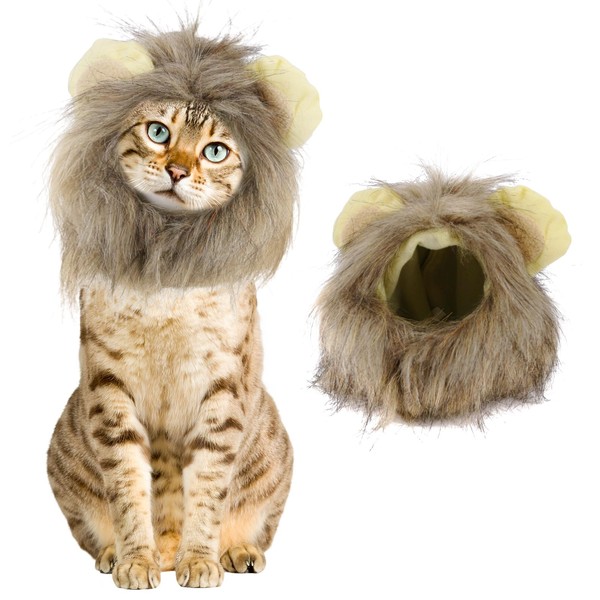 Lion Mane for Cat Adjustable Funny Lion Mane for Cat