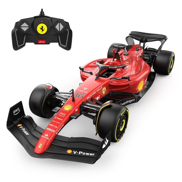 Ferrari F1 F1-75 RC Car (1:18 Scale) - 2022 Formula 1 remote control car Drivers - Charles LeClerc + Carlos Sainz Drive To Survive