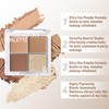 FV Natural Finish Eyeshadow Palette, 4 Matte & Metallic High