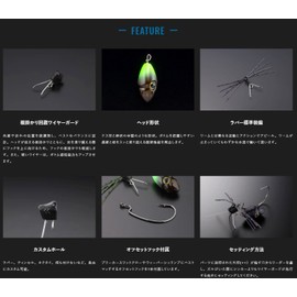 JACKALL Bleecer Bottom Switch 0.1 oz (3.5 g), Solid Red