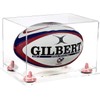 Better Display Cases Clear Acrylic Rugby Ball Display Case with
