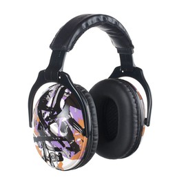 PROTEAR Ear Protection, Capsule Ear Protection, Protective Headphones for Boys and Girls, Noise Protection Headphones for Children (Purple Graffiti)