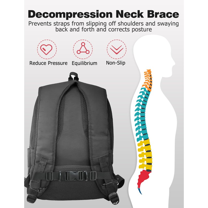 Mellbree Adjustable Backpack Chest Strap 2Pair, Quick Release Backpack Sternum