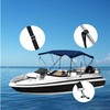 PERCARE 2 Pcs Adjustable Bimini Top Straps Black, Marine Tension