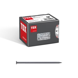 TOX 063100106 Wire Nails 2.2 x 50 mm with Countersunk Head for Easy Wood Connections and Flat Surfaces, Universal Use Indoor and Outdoor Use, Blank Steel, 400 g in Box