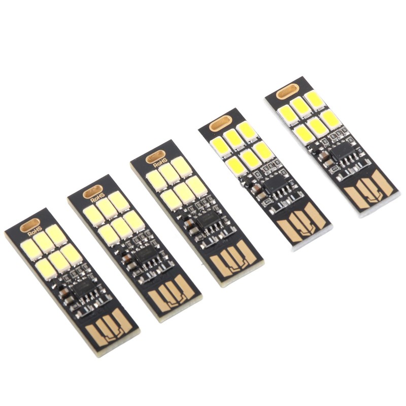 5PCS USB Night Light Stepless Dimming Touch Sensor Switch Mini