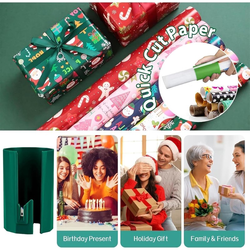 Wrapping Paper Cutter, Sliding Wrapping Paper Cutter, Birthday Gift Wrapping