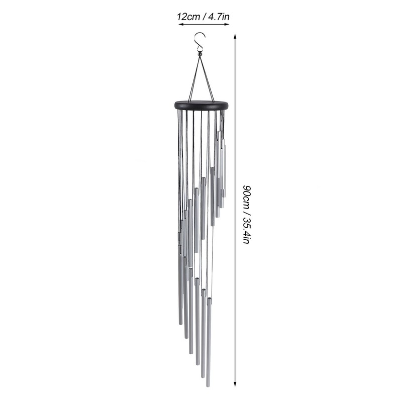 35 Inch Wind Chimes 18 Aluminum Tubes Wind Chimes Decoration