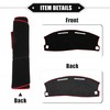 VekAuto Dashboard Cover Compatible for Dodge Charger 2005-2007, Nonslip Polyester