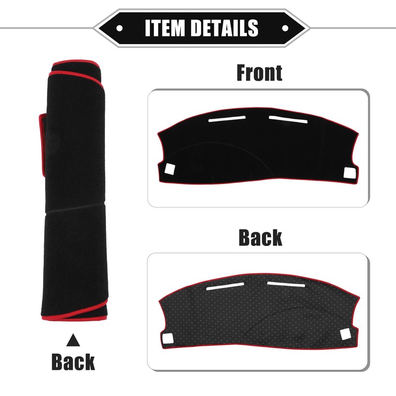 VekAuto Dashboard Cover Compatible for Dodge Charger 2005-2007, Nonslip Polyester