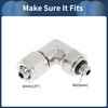 INFINAUTO Push to Connect Air Fittings 1/4" 90 Degree Air