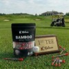 Kaluza Bamboo Golf Tees 70mm (50 Pcs) Strong Eco-Friendly Biodegradable
