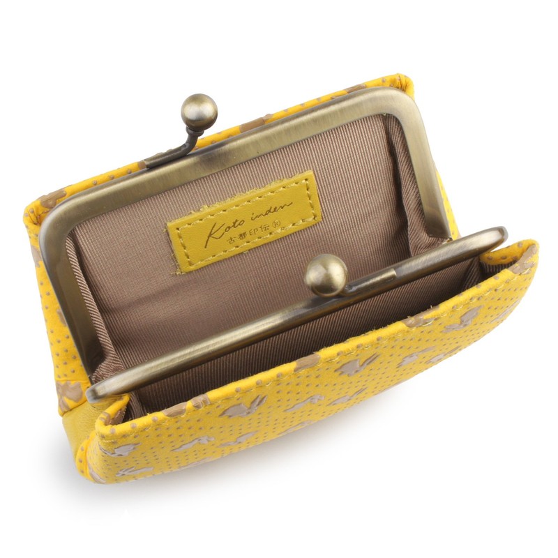 [Ancient Metropolitan Inden] Coin Purse, Compact Wallet, Women's, Deer Leather,